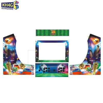 China Decorative Sticker Customized Paper Colorful Arcade Game Machine Artwork Decorative Sticker for sale