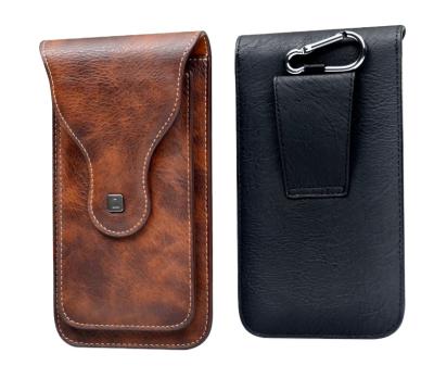 China Hanman Popular Men's Wallet Multifunctional Mobile Phone Waist Bag Men's Wallet Shockproof Genuine Leather Organizer for sale