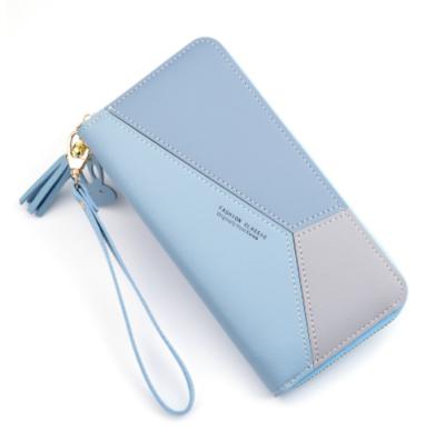 China High quality fashion waterproof wallet fashion factory price stitching card holder for sale