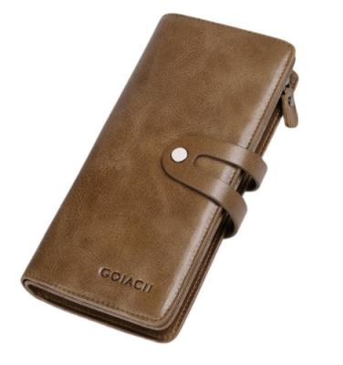 China Scratch-Resistant and Abrasion-Resistant Luxury Waterproof Genuine Leather Wallet Multifunctional Phone Case for sale