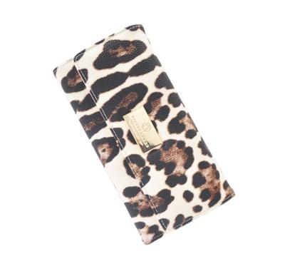 China NEW fashion waterproof leopard PU leather wallet zipper cell phone pocket coin card holder ladies clip women wallets grasp long female for sale