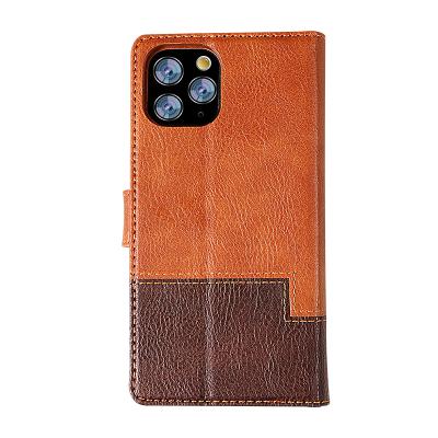 China Luxury Full Body Business Anti-fall Men's Back Cover Flip Magnetic Closure Book Wallet Flip Cell Phone Case For iPhone 13 Samsung Note 20 for sale