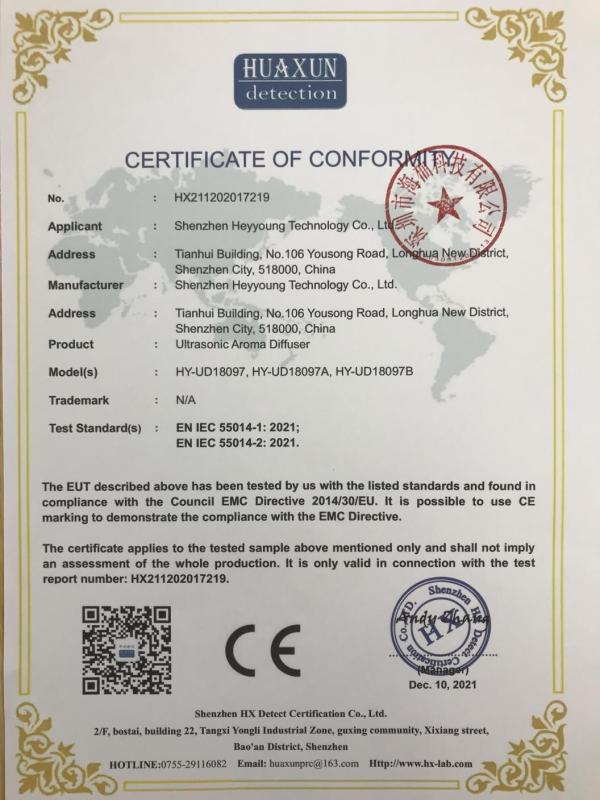 CE - Shenzhen Heyyoung Technology Co., Ltd.