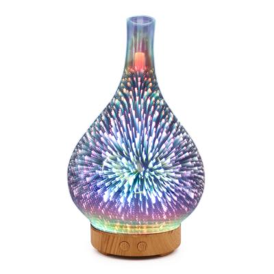 China Aro Matherapy Diffuser On Sale 3D Car Vase Shape Humidifier 7 Color Light Warm Sensitive Ultrasonic Essential Oil Diffuser for sale