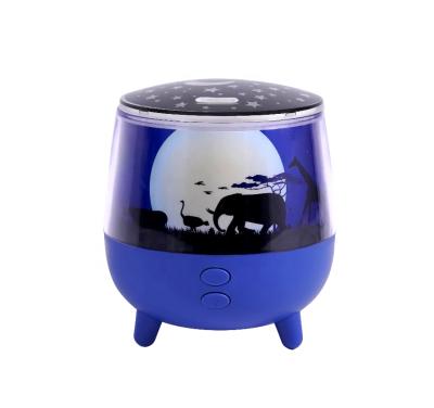 China 2021 90ml Car Kids Unique Baby Home Aroma Machine Mini Projection Light Essential Oil Diffuser Ultrasonic Air Humidifier for sale