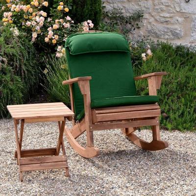 China High Quality Rocking Seaside Garden Wood Furniture Solid Wood Teak Outdoor Chair for sale