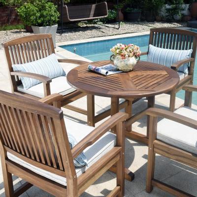 China Fashionable Wholesale Price Teak Patio Resort Garden Wood Table Pool Chair Outdoor Furniture for sale