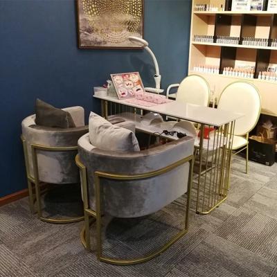 China Wholesale Modern Fashional Nail Kiosk Style Living Room Furniture Metal Nail Table Living Room Table for sale