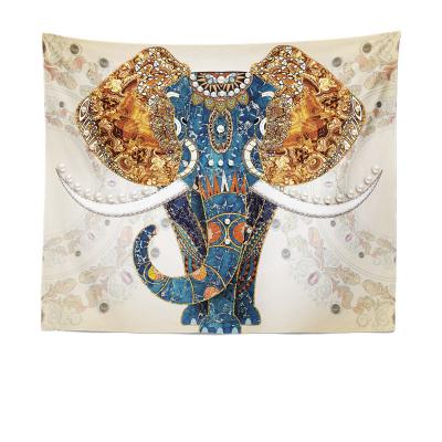 China New Design Bohemian Polyester Elephant Wall Hanging Bohemian Mandala Tapestry Printed Decoration for sale