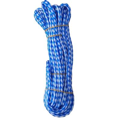 China Heavy Duty Custom Plastic PE Rope Hollow String 8 Strand Twine Abrasion Maker Rope for sale