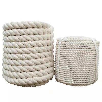 China Eco-Friendly Manufacturers Wholesale Natural Materials Cotton Rope DIY With Woven Cotton Rope 5mm for sale