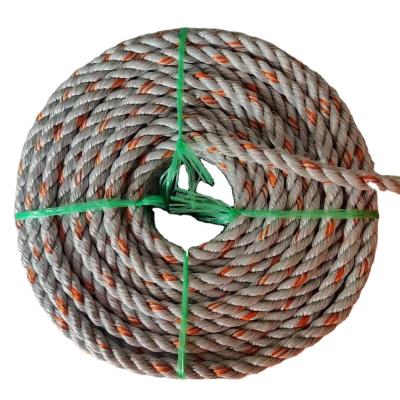 China High Abrasion Resistance Twine Rope PP Plastic Rope Ropes High Quality Plastic Polypropylene Braided For Ocean Fishing Boats for sale