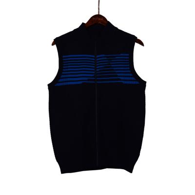 China 2021 New Autumn Custom Striped Cotton Breathable Knit Vest Casual Style Women's Thin Vest Sweater for sale