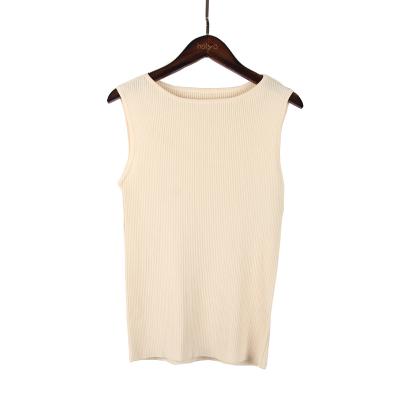 China Breathable 2021 new custom knit casual sweater style women slim vest ladywear for sale