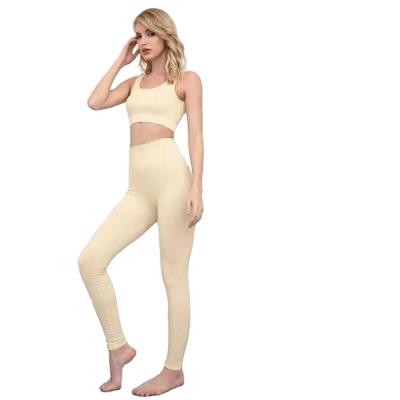 China Breathable And Quick-Drying Breathable Sport Yoga Clothing 2pcs Gym Wear Suit for sale