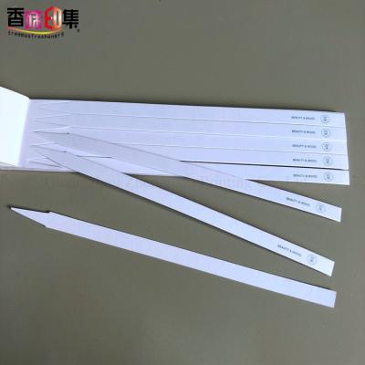 China High Quality Recycled Scent Strip OEM Reagent Paper With LOGO Printing Blotter Card for sale