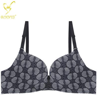 China Binnys QUICK DRY Subjectador One Piece Traceless Thickened Support Bra Padded Ladies Bra Seamless Women's Bras Push Up Women's Underwear for sale