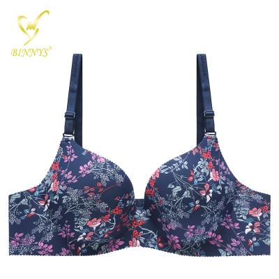 China Binnys Bralette Sostenes QUICK DRY Seamless One Piece Bra Padded Embroidered Design by Subjectador Women's Underwear Push Up Bras For Women for sale