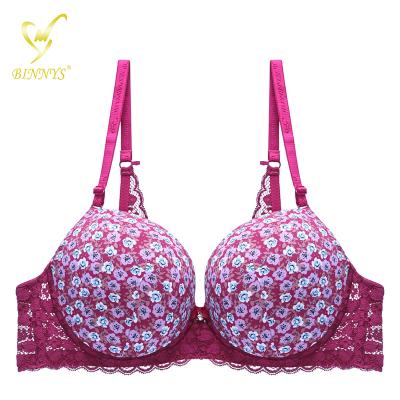 China High Quality Daily Binnys QUICK DRY 38 Sizes Subjectadores Para Mujer Sostenes Comfort Radio Cup Printed Ladies Beauty Back Lift Up Bra for sale