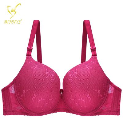 China QUICK DRY Binnys Plus Size 44D Large Cups Breathable Sostenes Underwire Bras Subjectador With Steel Ring Ladies Underwear Sexy Womens Bra for sale