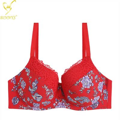 China QUICK DRY Binnys Bra Grandes Hoods 42E Thin Sponge Big Cup Support Plus Size Bra Straps Three Hooks Closure Underwrire Back Women Bra for sale