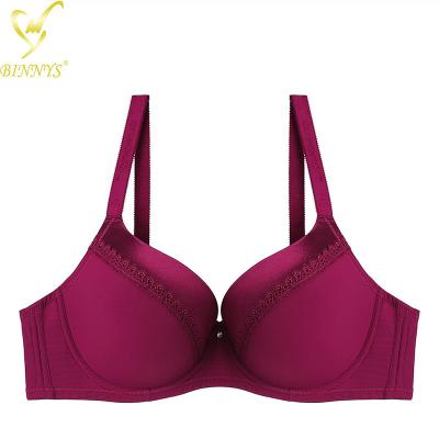 China Binnys Bra Tallas Grandes QUICK DRY Comfy Bra Push Up Bra Women Solid Color Underwire E Cup Sizes Large Sexy Underwear for sale