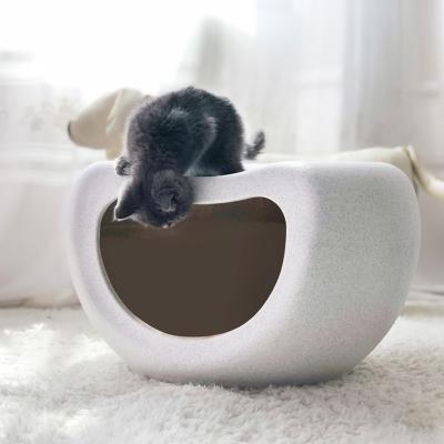 China Best Selling Four Seasons Premium Pet Dog Bed Universal Small Cat Bed House Design Cute Breathable for sale