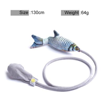 China Viable Interactive Fish Pet Toys Cute Stuffed Simulation Fish Pet Plush Toy for Cats Indoor Dogs for sale