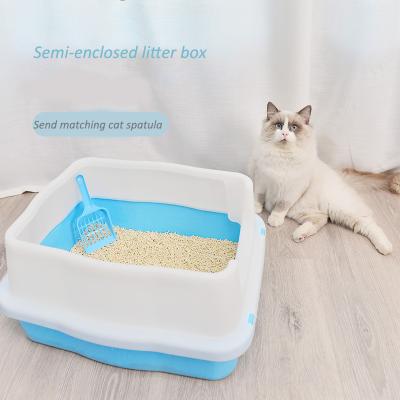 China Environmentally Friendly Pet Toilet House Sand Cat Litter Box Viable High Quality PP Clean Products for sale