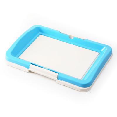 China Sustainable Indoor Dog Potty Tray Park Corner Dog Toilet Small Pet Pee Pads Tray Toilet For Dog for sale