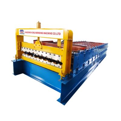 中国 2 Tons Steel Metal Roof Roll Forming Machine 5500mm*1300mm*1200mm For Wall Panel 販売のため