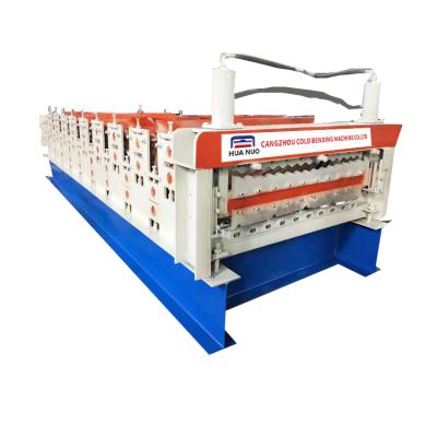 China Corrugated Plate Glazed Tile Double Layer Roll Forming Machine en venta