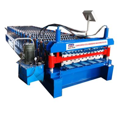 中国 Roll Forming Machine Metal Roofing Sheet Corrugating Iron Sheet Roll Forming Making Machine 販売のため