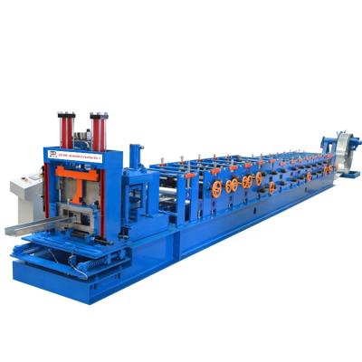 China Hydraulic 8-10m/Min Purlin Roll Forming Machine For C Keel C Shape Wall And Roof for sale