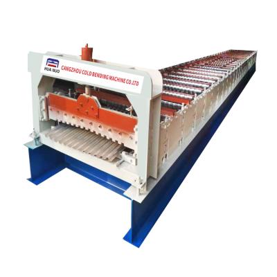 China Colored Steel Corrugated Sheet Roll Forming Machine With Easy To Operate Gear, Pump, Gearbox, Engine, for sale