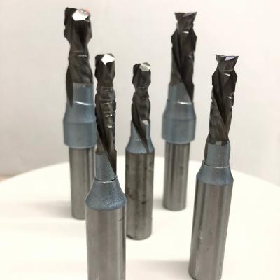 China Less Noice Production CNC Router Cutter Professional Carbide Tilted Router Bit Straight Bit For CNC for sale