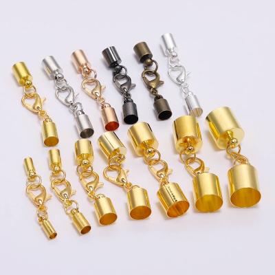 China 2021DIY Iron Jewelry Accessories 3-10mm Lobster Clasp Bell for Bracelet Rope Leather Clasps for sale