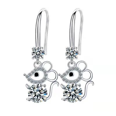 China Creative jewelry of 2021European CLASSIC temperament earrings and American mouse earrings for sale