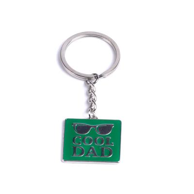 China 2021New Metal Key Chain DAD Father's Day English Border Gift Key Chain Factory Direct Sales for sale