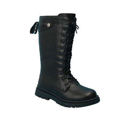 China Autumn And Winter Girls Breathable Martin Boots Fashion Soft Leather Warm Thick-soled Girls Boots for sale