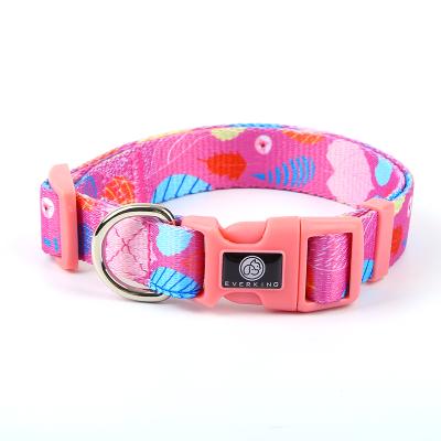 China Padded Dog Collars Polyester Clip Buckle Adjustable Dog Collars Size XS/S/M/L Large Puppy Head Puppy Large for sale