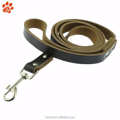 China Luxury Genuine Leather Wholesale Retractable Padded Dog Leashes for sale