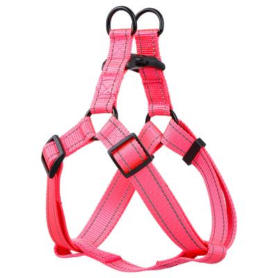 China Padded Girly Pink Pet Harness Step In Walking Dog Harness for sale