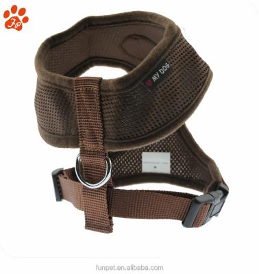 China Pet Accessories Soft Padded Adjustable Dog Puppy Vest Mesh Fabric Padded Harness Small for sale