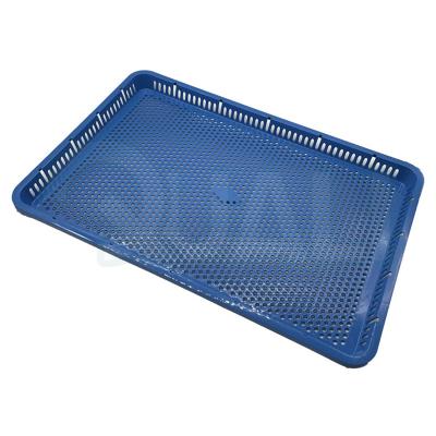 China Eco-Friendly Agriculture Processing Plant pp Material Frozen Food Tray Colorful Plastic Drying Tray for sale