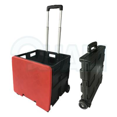 China High Quality Folding Trolley Bag Grocery Shopping Trolley Folding Trolley With Two Wheels for sale