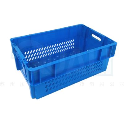 China Good Quality Eco-friendly Raw Material Pile And Nest Crate Strong Vegetable Crate Plastic Pile And Nest Tote Box for sale