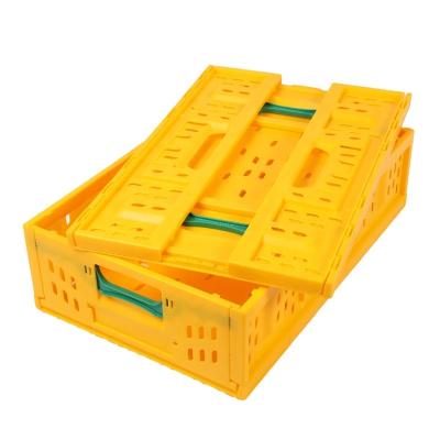 China Eco - Friendly Raw Material 578 X 385 X 172 Mm Collapsible Checkout Polypropylene Supermarket Checkout With Knocking Down Handles for sale