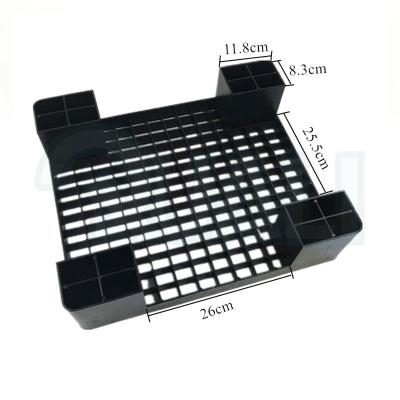 China QUA-3601 Double Faced Plastic Pallet Supermarket Storage Uesd Food Pallet 600*400 Small Size Plastic Pallet for sale