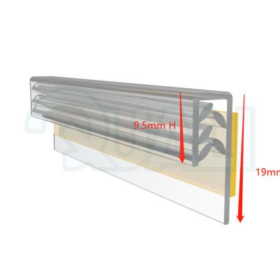 China Supermarkt Supermarkt Supermarket Commercial Plastic Shelf Strips Label Holder Strip Shelf Used Rating Tag for sale